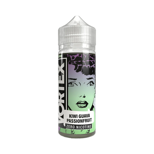 VORTEX 50/50 100ml Shortfill E-liquid Zero Nicotine 0mg - KIWI GUAVA PASSION FRUIT