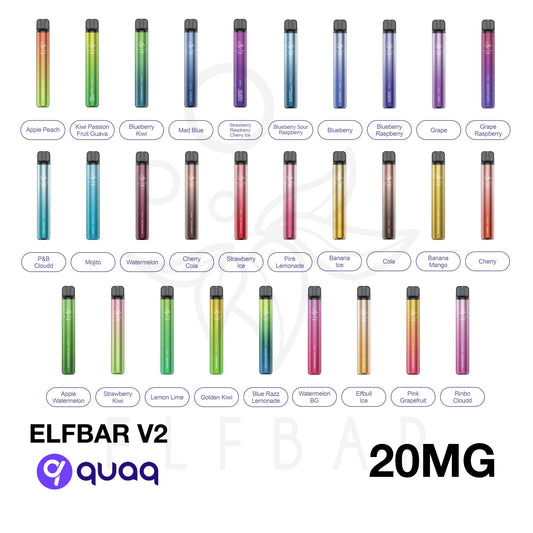 ElfBar V2 600 Puff Disposable Bar - 20mg